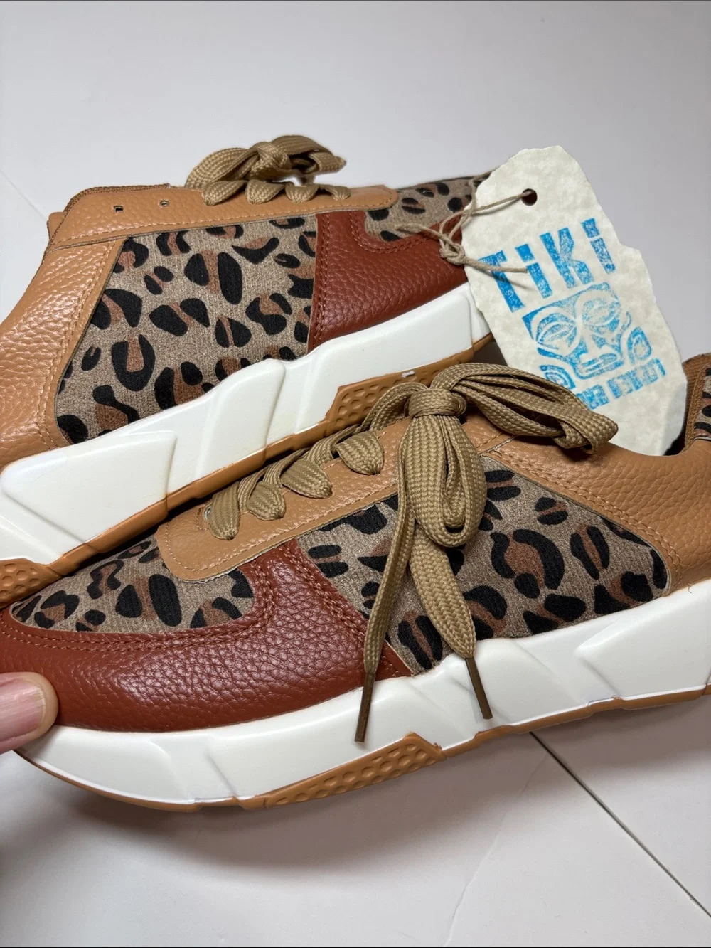 Leopard Print Women’s 11 Sneakers size 43 NWT Unworn